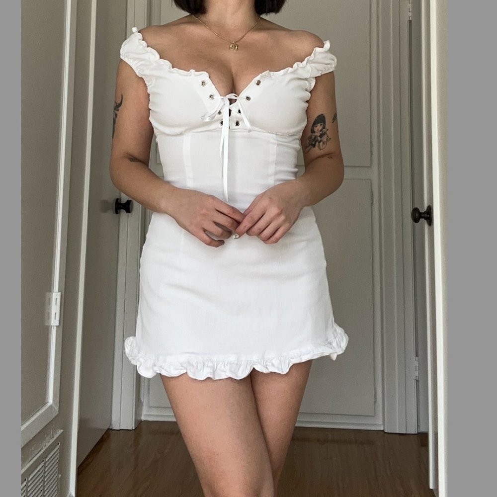 UNIF White Mini Dress